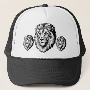Majestic Lion Head Truckerkappe