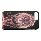 Majestic Lion in Glasing Wireframe Art Case-Mate iPhone Hülle (Rückseite (Horizontal))