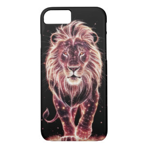 Majestic Lion in Glasing Wireframe Art Case-Mate iPhone Hülle