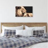 Majestic Lion in Profil Leinwanddruck (Insitu (Schlafzimmer))