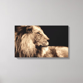Majestic Lion in Profil Leinwanddruck
