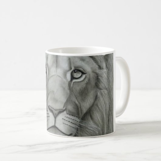 Majestic Lion Kaffeetasse (VorderseiteRechts)
