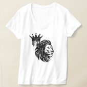 Majestic Lion King Illustration - Powerful Wildlif T-Shirt (Ablage )