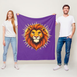 Majestic Lion – King of Power and Authority Fleecedecke
