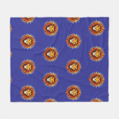 Majestic Lion – King of Power and Authority Fleecedecke (Vorderseite (Horizontal))