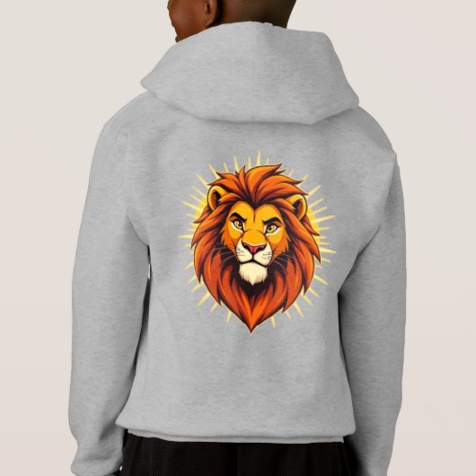 Majestic Lion – King of Power and Authority Hoodie (Rückseite)