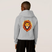 Majestic Lion – King of Power and Authority Hoodie (Schwarz voll)