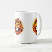 Majestic Lion – King of Power and Authority Kaffeetasse (VorderseiteRechts)