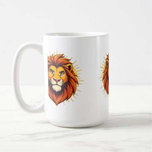 Majestic Lion – King of Power and Authority Kaffeetasse (Links)