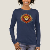 Majestic Lion – King of Power and Authority Tri-Blend Shirt (Vorderseite)