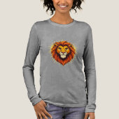 Majestic Lion – King of Power and Authority Tri-Blend Shirt (Vorderseite)