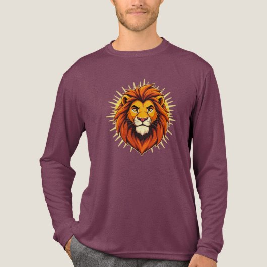 Majestic Lion – King of Power and Authority Tri-Blend Shirt (Vorderseite)