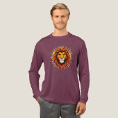 Majestic Lion – King of Power and Authority Tri-Blend Shirt (Volle Vorderseite)