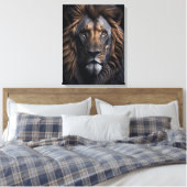 Majestic Lion Leinwanddruck (Insitu (Schlafzimmer))