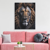 Majestic Lion Leinwanddruck (Insitu (Wohnzimmer))