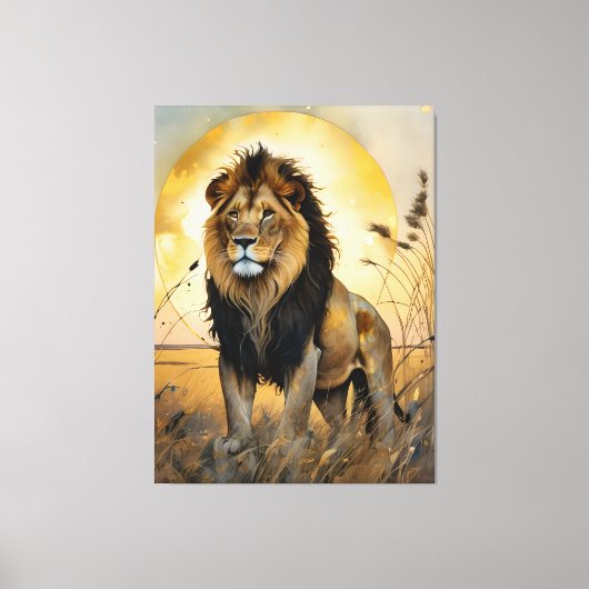 Majestic Lion Leinwanddruck (Vorderseite)