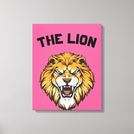 ‚Majestic Lion‘ Leinwanddruck (Vorderseite)