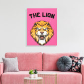 ‚Majestic Lion‘ Leinwanddruck (Insitu (Wohnzimmer))