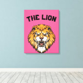 ‚Majestic Lion‘ Leinwanddruck (Insitu (Holzboden))