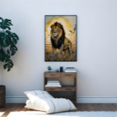 Majestic Lion Leinwanddruck