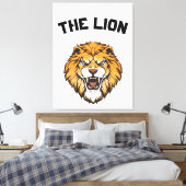 Majestic Lion Leinwanddruck (Insitu (Schlafzimmer))