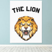 Majestic Lion Leinwanddruck (Insitu (Holzboden))