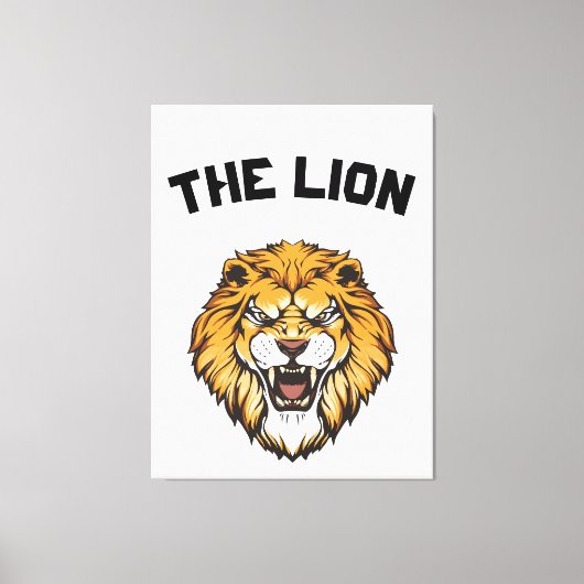 Majestic Lion Leinwanddruck (Vorderseite)