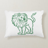 Majestic Lion Line Art Pillow Dekokissen (Vorderseite)