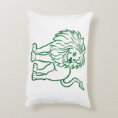 Majestic Lion Line Art Pillow Dekokissen (Rückseite(Vertikal))