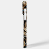 Majestic Lion mit zarten blauen Details Case-Mate iPhone Hülle (Rückseite / Links)