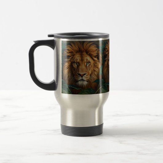 Majestic Lion Mug – Powerful Wildlife Coffee Mug Reisebecher (Links)