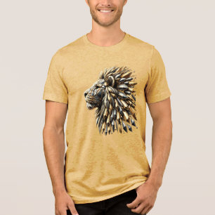 Majestic Lion - Originelles und zeitloses Design Tri-Blend Shirt