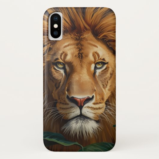 Majestic Lion Phone Case Powerful Wildlife Art Cov (Rückseite)