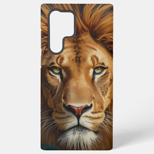 Majestic Lion Phone Case Powerful Wildlife Art Cov Samsung Galaxy Hülle (Rückseite)