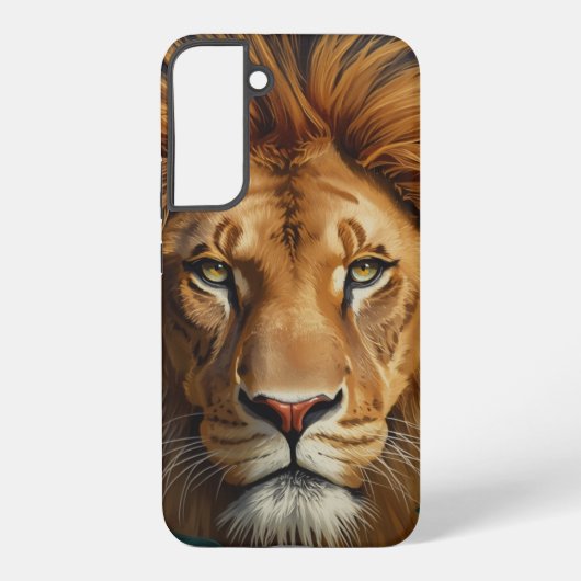 Majestic Lion Phone Case Powerful Wildlife Art Cov Samsung Galaxy Hülle (Rückseite)