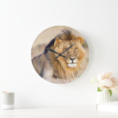 Majestic lion photo große wanduhr (Zuhause)