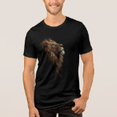 Majestic Lion Portrait Strength & Royal Confidence Tri-Blend Shirt (Vorderseite)