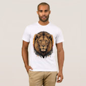 Majestic Lion Portrait T - Shirt (Vorne ganz)