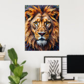 Majestic Lion Poster (Heimbüro)
