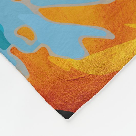 Majestic Lion Protection Forests Fleecedecke (Ecke)