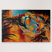Majestic Lion Protection Forests Puzzle (Horizontal)
