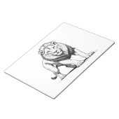 Majestic Lion Silhouette in Bold Vector Art Notizblock (angewinkelt)