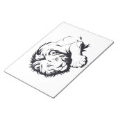 Majestic Lion Silhouette in Bold Vector Art Notizblock (angewinkelt)