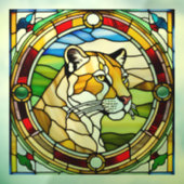 Majestic Lioness Imitats gestanztes Glas Fensteraufkleber (Blatt 3)