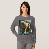 "Majestic Lioness Roar long"-Ärmel T-Shirt (Vorne ganz)