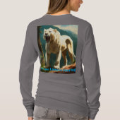 "Majestic Lioness Roar long"-Ärmel T-Shirt (Rückseite)