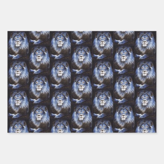 Majestic Lions Wildcat Collection Geschenkpapier Set (Vorderseite)