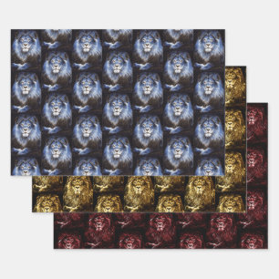 Majestic Lions Wildcat Geschenkpapier Set