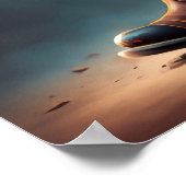 Majestic Little Dog and Boots Poster (Ecke)