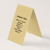 Majestic Looking Brown White Owl auf Branch Tan Visitenkarten (Rückseite)